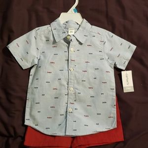Carters Boys matching set
